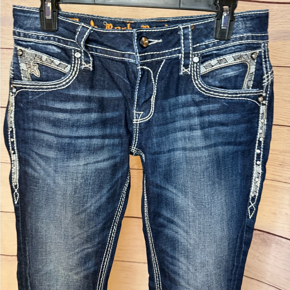 LIKE NEW Rock Revival ‘Stephanie’ Bootcut Studded Jean